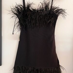 Black STAUD Mini Dress in SIZE 8 NWT